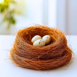 Pets Pro Nesting Material for Birds | Very Important for Bird Nest | Round Organic Bird nest Purely Handmade Sparrow/Small Birds, Material Type - Coconut Coir, Color -Brown, Set of 1 Under 99