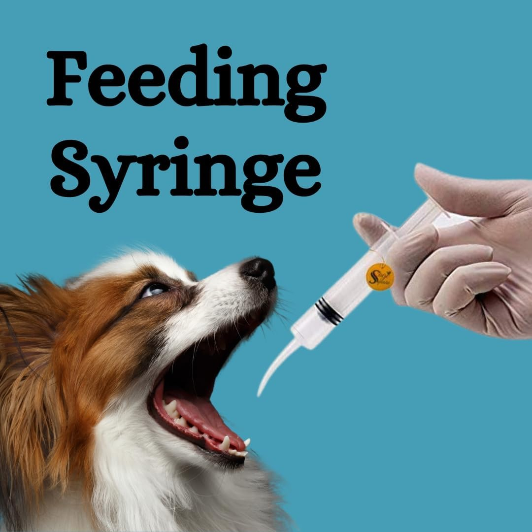 Sage Square 12 ml Hand Feeding Syringe with Curve Tip | Feeding Needle and Syringe Kit | Precise Feeding Made Simple,Curve Tip Syringe for Birds, Hamsters, Puppies, Kittens, and More - Image 2