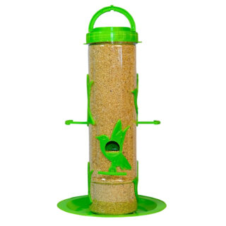 Amijivdaya Large Bird Feeder with Holding Handle (Green)