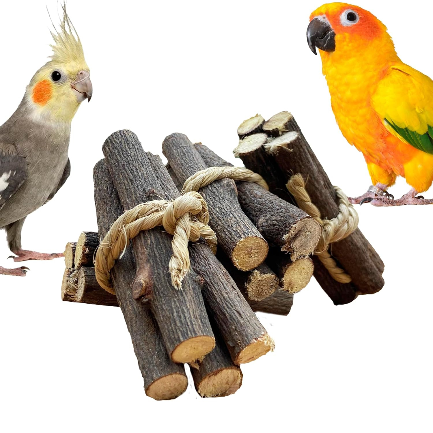 Congo® Neem Or Eucalyptus Chewing Toy Twigs for Budgies, Cockatiels, Conure, Senegal, HobbyEnclave, African Grey and Other Birds | 5 Pc