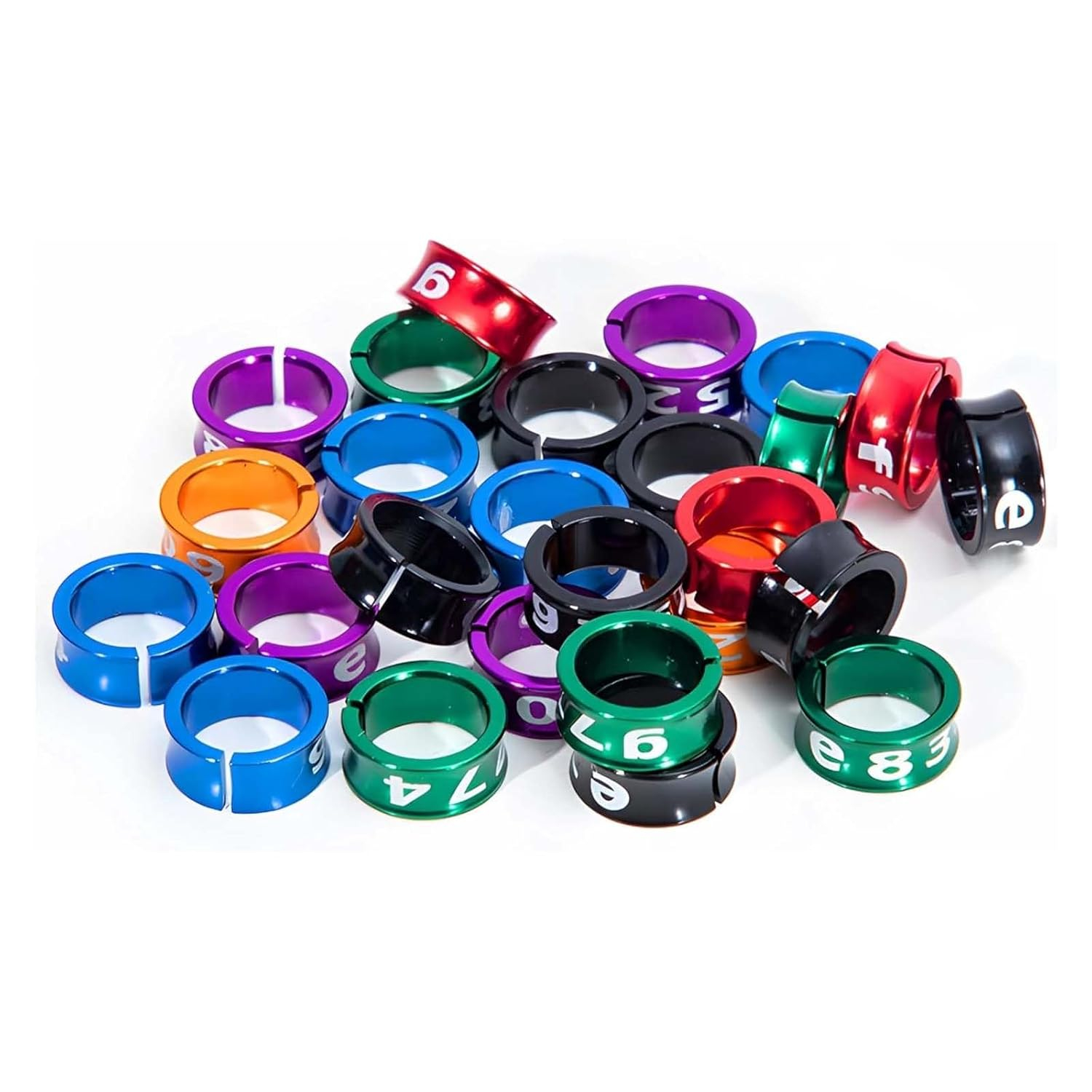 Chuppinz 12PCS Pigeon Ring, for Leg Identification Leg Bands Pigeon Parrot Bird, with Bird Leg Rings-Numbered Pigeon Rings for Legs, Durable and Lightweight Design for Easy Identification