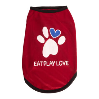 Lulala Pet Shirts Pet Printed Clothes with Funny Letters Summer Pet T Shirts Cool Puppy Shirts Breathable Pet Outfit Soft Pet Sweatshirt for Pets (Blue, 16 INCH)