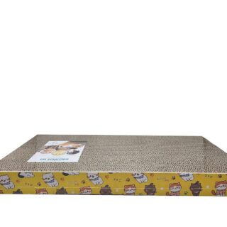 Goofy Tails Cat Scratch Pad with Catnip | Recycled Paper Corrugated Scratch Pad for Cats and Kittens| Scratcher for Cats and Kittens| Cat Toy for Cat and Kitten| (Flat Type)