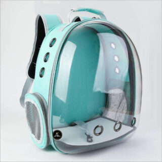 PSK PET MART Transparent Capsule Breathable Airline-Approved, Ventilate Carrier Backpack for Travel, Hiking and Outdoor Carrier Backpacks for Cats & Kittens - (Pink)