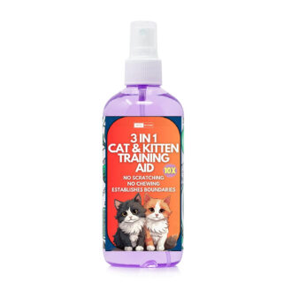 Wtc 3-in-1 Cat & Kitten Training Aid | Cat Deterrent Spray for Indoor and Outdoor Use | Cat Repellent Spray for Furniture | Establish Boundaries & Keep Cat Off