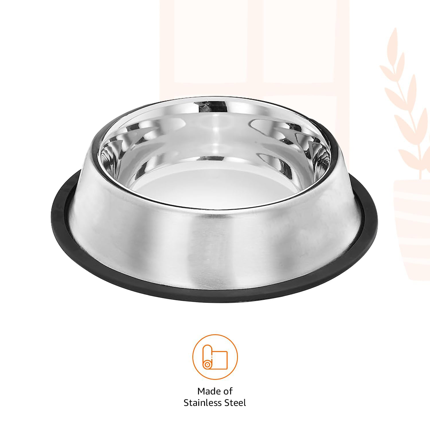 Pets Empire Small Dog and Cat Feeding Bowl Steel (200 ml) Set of 3 - Image 2