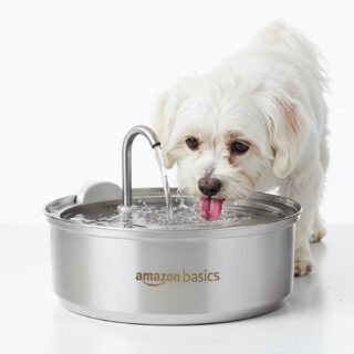 HobbyEnclave Basics Automatic Pet Water Fountain | Stainless Steel Bowl | Continuous Flow with Filter | Ultra-Quiet | 3L Capacity | for Cats & Dogs
