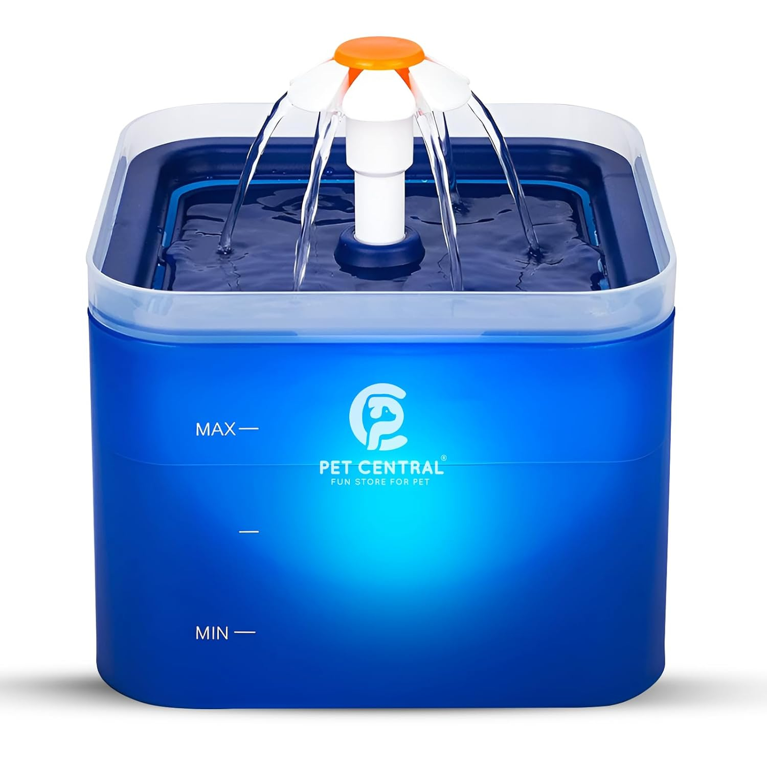 Pet Central Premium Cat Drinking Fountain - Indoor/Outdoor Automatic Pet Water Fountain with Filter - 67oz Capacity for Cats & Dogs