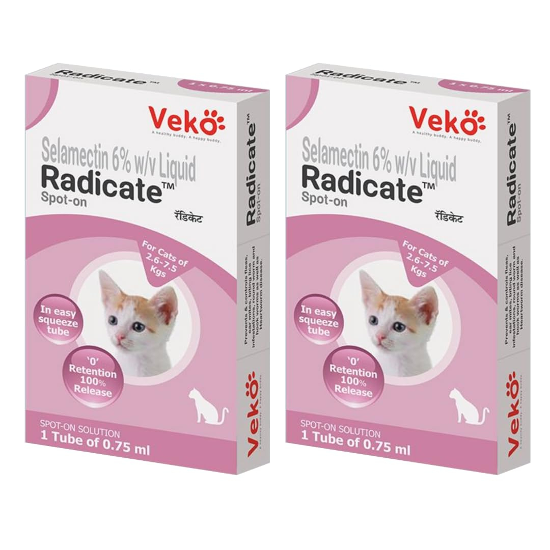 Veko RADICATE Spot On Solution for Cats Pack of 2
