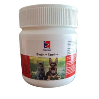 Biotin and Taurine, 75 Tablets for Dogs & Cats, for Healthy Skin & Hairs.