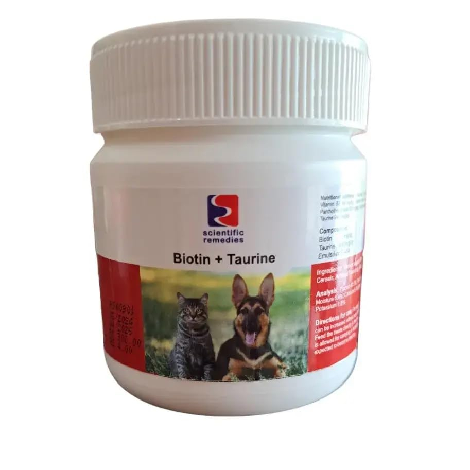 Biotin and Taurine, 75 Tablets for Dogs & Cats, for Healthy Skin & Hairs.