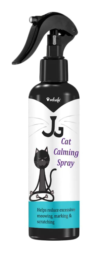 VetSafe Cat Calming Spray | Stress & Anxiety Relief for Cats | Comfort Spray for Travel, Grooming & New Environments