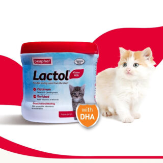 Beaphar Lactol Newborn Kitten Milk Food with DHA, Vitamins & Minerals, Kitten Milk Replacer- 200g