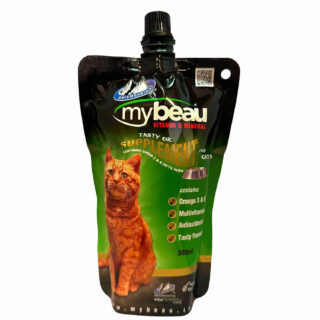 Palamountains My Beau for Cats – Omega 3 & 6, Essential Vitamins – Enhances Skin, Coat, Immunity, Digestion & Reduces Fur Balls – High Absorption & Palatable Formula 300ml