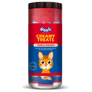 Drools Cat Lickable Creamy Treats Crab & Chicken for All Life Stages 25Pcs Pack,375G Pack