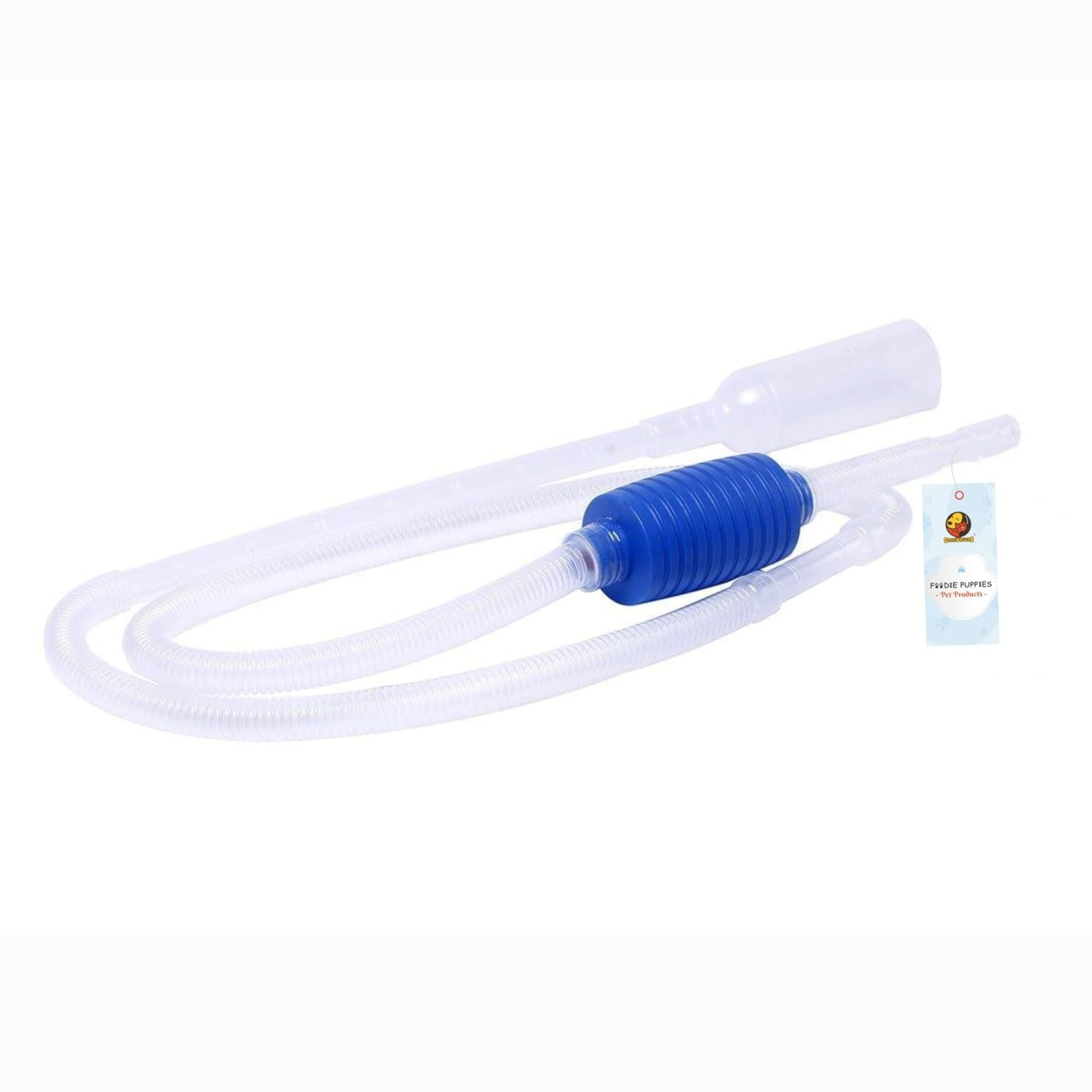 Foodie Puppies Siphon Pump for Aquarium/Fish Tank Cleaning Tool Without Valve Algae Scrapers & Fish Tank Gravel Cleaner - (1.7 Meter) Siphon Vacuum for Water Changing/Draining