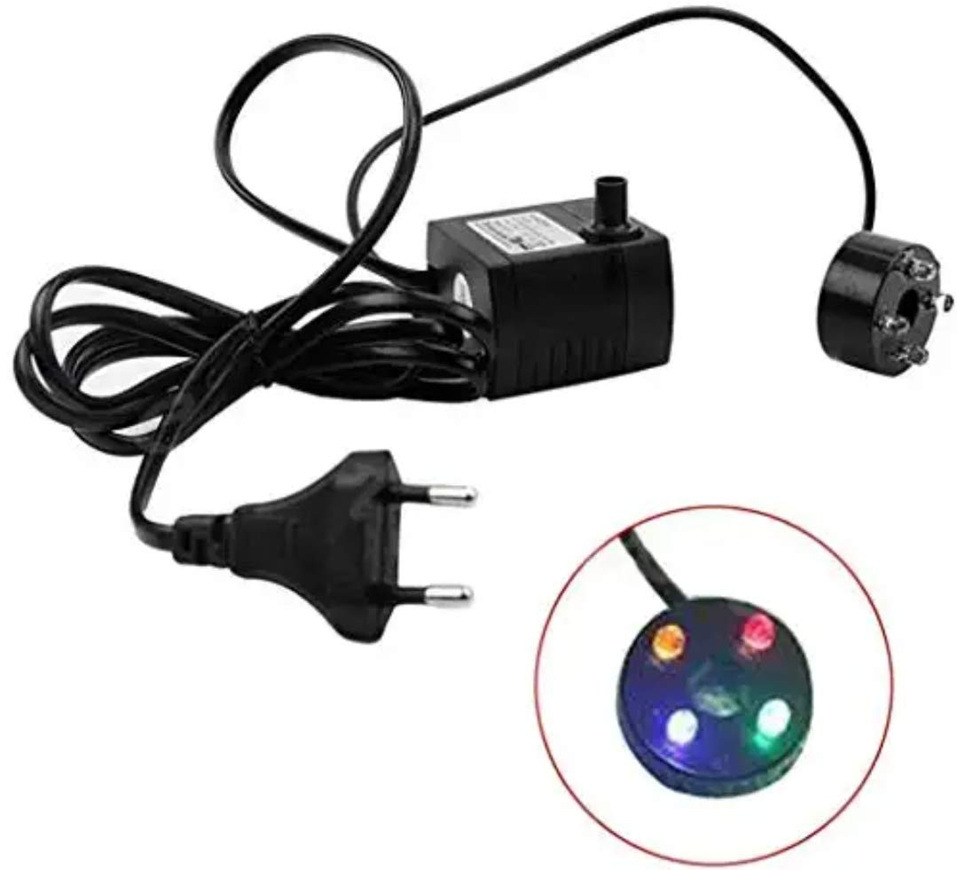 Ac 220V Submersible Fountain Aquarium Pond Spare Replacement Pump with 4 LED (3W, Multicolour) - Image 2
