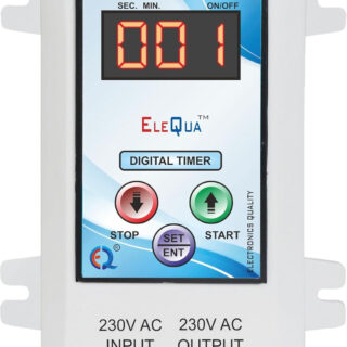 ELEQUA Cyclic Timer (ON/Off in SEC./MIN.) for Fogger,Hydrophonics and Other cyclic & Auto Stop Application Up to 1Hp/15A