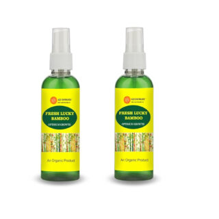 Fresh Lucky Bamboo Organic Plant Growth Spray, Optimum Growth Nutrient, 100 ml*2,ADI SHANKARA GREEN AGRO INDUSTRIES