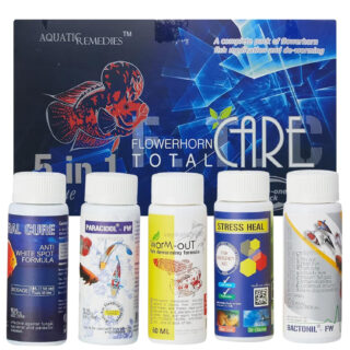 Aquatic Remedies 5 in 1 Must Have Flower Horn Fish Care Mini Combo by Petzlifeworld