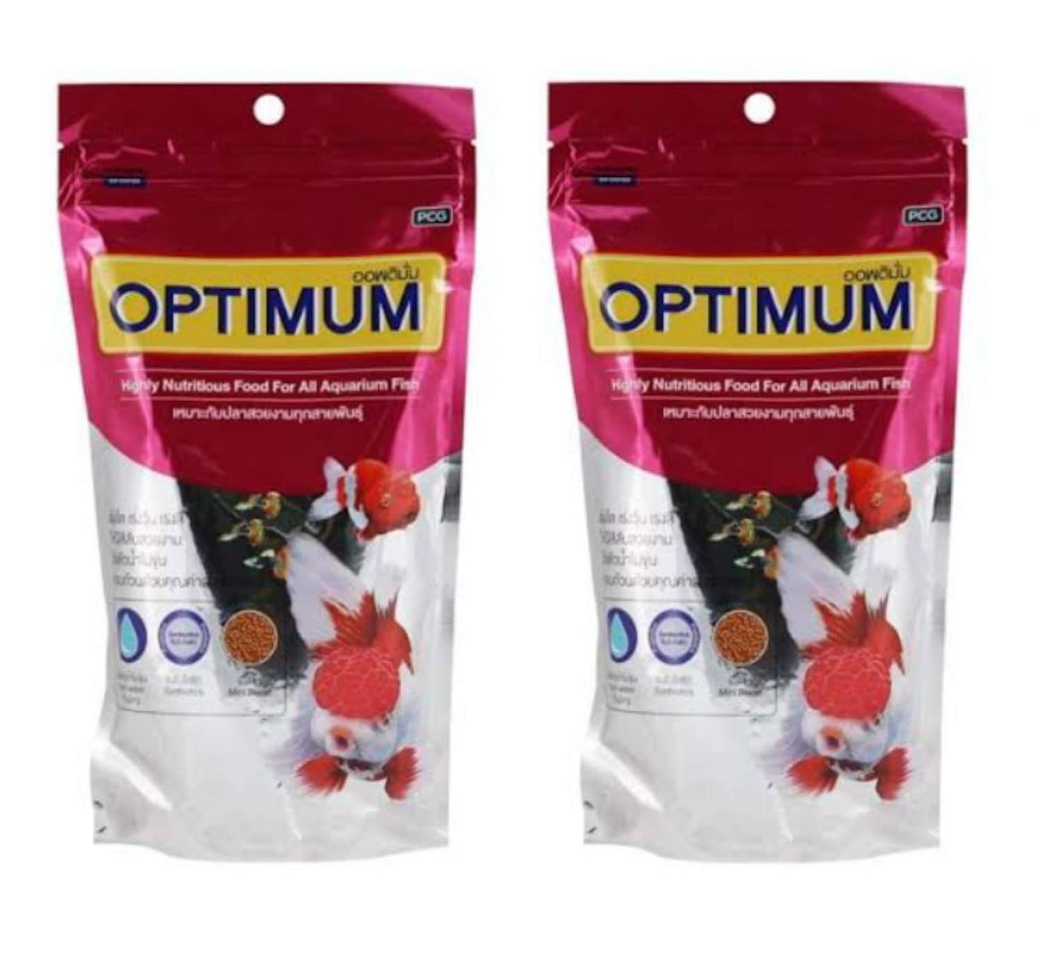Fish - O - Fish Optimum Highly Nutritious All Life Stages Fish Food for All Aquarium Fish (200Gm X 2 400Gm, Mini Pellet), 1 Count