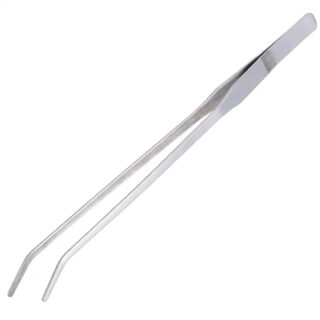 TED TABBIES Tweezers for Aquarium Aquascaping Tools for Fish Tank Aquarium Live Plant (27cm, Curved Tweezers)