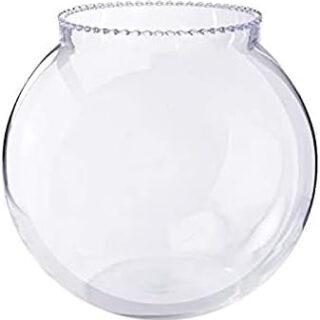 CAS 1L to 14L Glass Fish Bowl (Upto 3.6L) 8 inches Extra Thick Glass (80-200g) Increased in Weight from Normal Variant