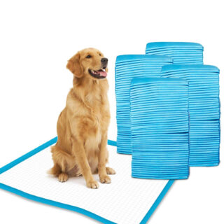 Patch & Marshall XL Pet Training Pads with Adhesive Floor Tape, 60x90 cm, Training Pee & Potty Pads, Heavy Duty,Rapid Dry & Absorbent Core, Suitable for Puppies, Small,Medium, Large Dogs (60 Count)