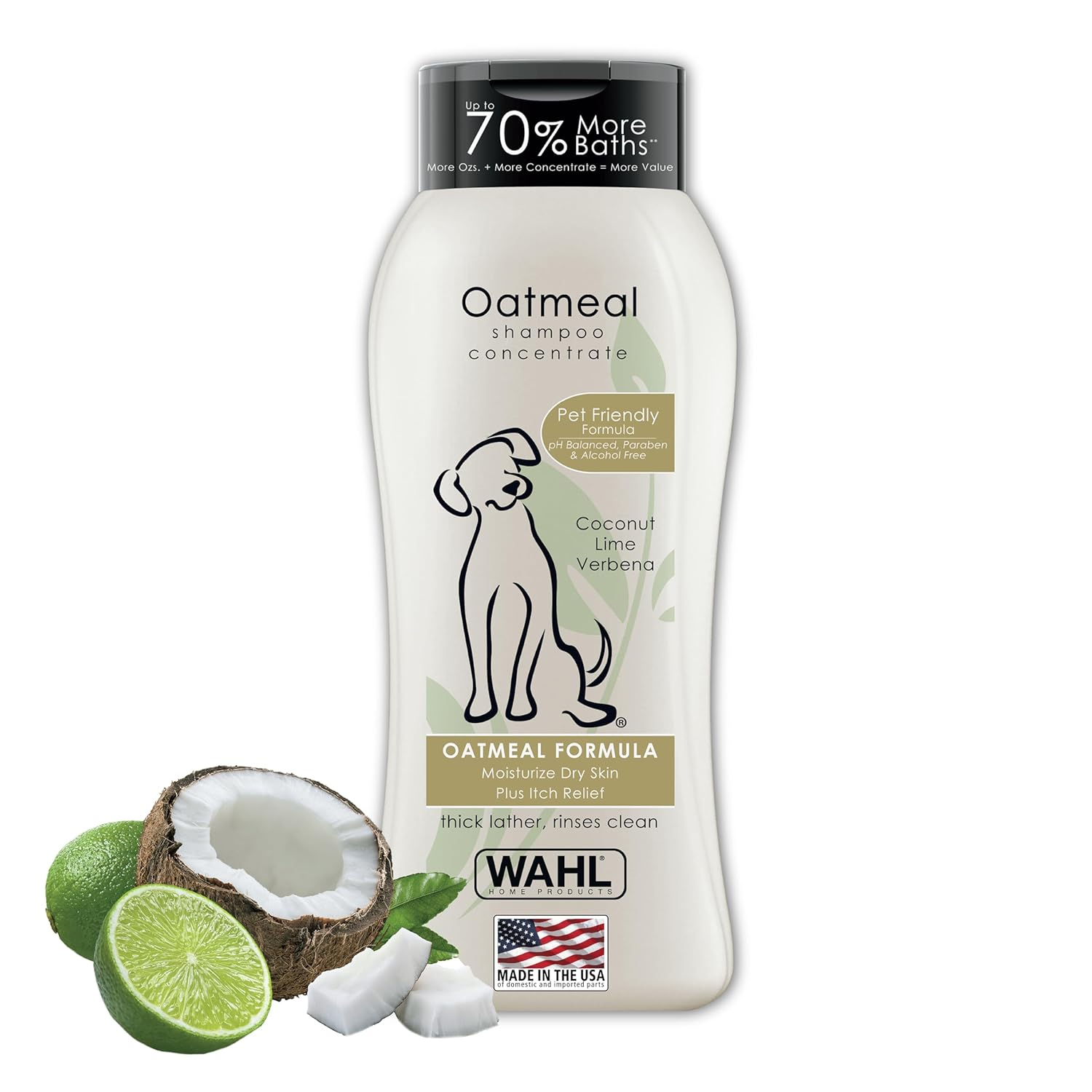 Wahl 820004 Oatmeal Shampoo, Coconut Lime Verbena 709 ml, 1 Piece