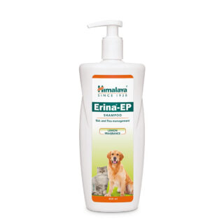 Himalaya Erina EP Shampoo for Dogs and Cats| Anti-Tick and Flea Formula with Natural Ingredients for Healthy Skin and Coat | 450 ml