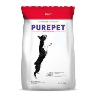 Purepet Meat and Rice Adult Dog Food, Solid, 10kg