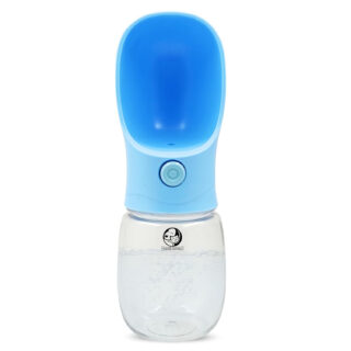 Foodie Puppies Dog Water Bottle, Leak Proof Portable Puppy Water Dispenser Drinking Feeder Pet Care Cup for Outdoor Walking, Hiking, Travel (350ml)