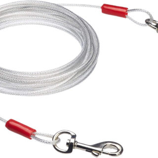 HobbyEnclaveBasics Tie-Out Cable/Leash for Dogs up to 41 Kg, 25 Feet