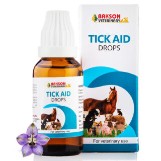 Bakson Veterinary | Tick Aid Drops | Tick Fever Medicine | Tick Infection | Safe Medicine for Pets | Ticks & Fleas in Pets | No Side Effects| Itching Tick Bite | 30ML