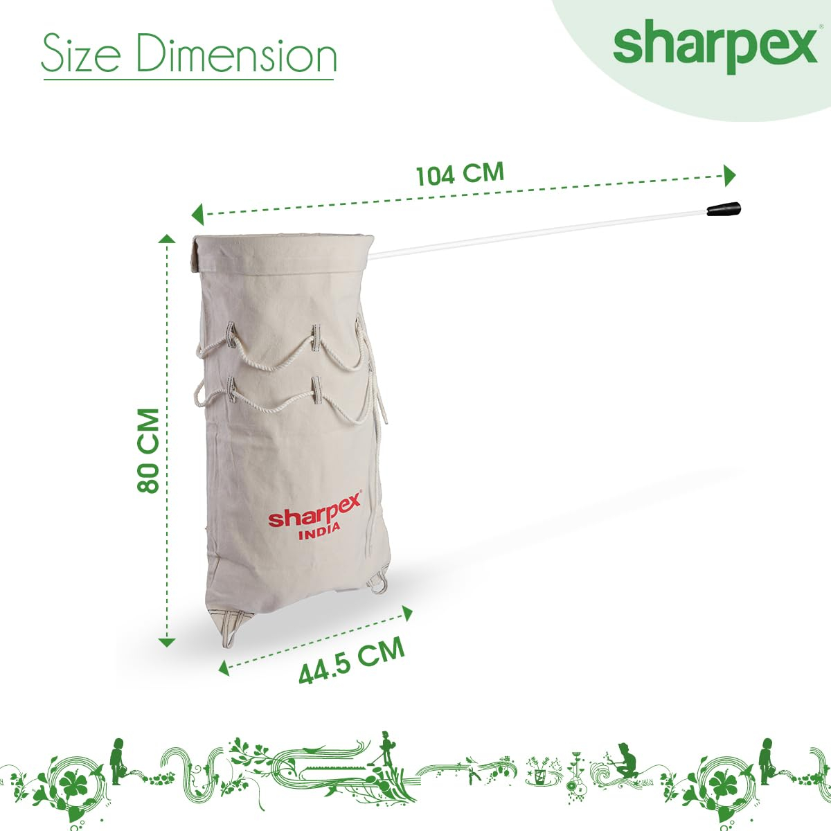 Sharpex Heavy Duty Snake & Reptile Bag with Drawstring and Handle | 80 x 44 cm Large Snake Catching Bag with Sewn Bottom Corners for Safe Transport and Rescue Operations - Image 2