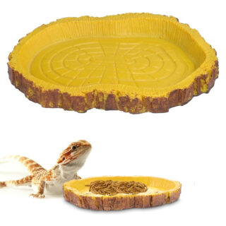 Toy Truffle Reptile, Turtle Gastronomy Dish: Elevate Your Pet's Dining Rituals with a Strong and Adaptable Feeding Tray, Perfect for Showcasing Healthy Fare with Elegance, Opulent Dining Experience