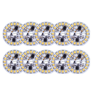 Universal HUB 10Pcs 9W Warm White (Yellow)DOB LED B22D Light High Brightness Direct On Board For Reapair Old Bulb