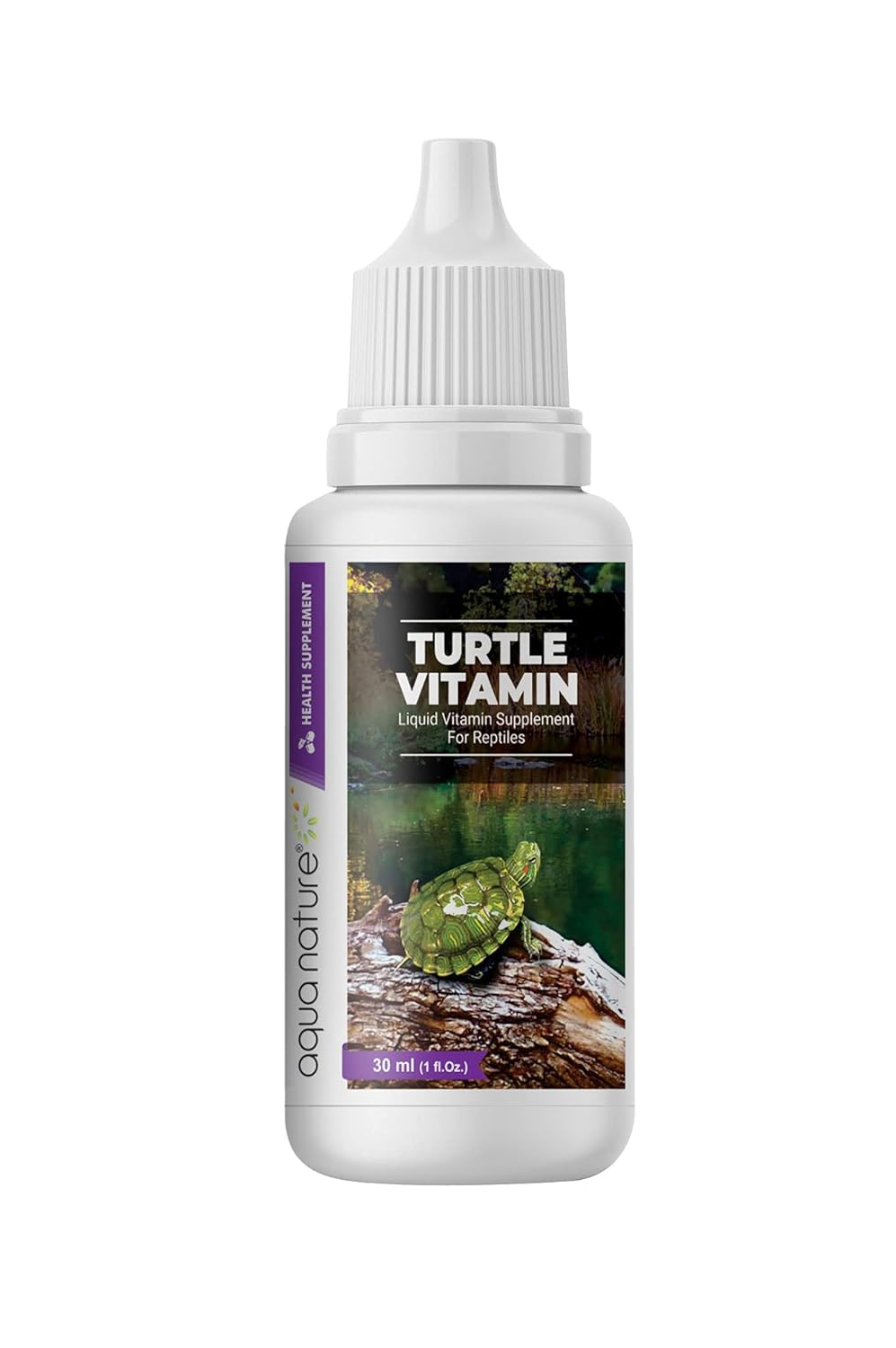 AquaNature® Special Combo Turtle Eye Drops,Turtle Calcium&Turtle Vitamin Drop for Swollen Infected Eye&for Strong Shell&Provide Calcium Vitamins Minerals Healthy Turtle Healthcare (30Ml) - Image 2