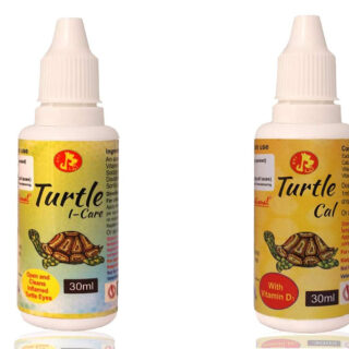 Pet Care International (PCI) Turtle i-Care & Turtle Cal Drop - Swollen, Inflamed, Infected Eye & for Strong Shell and Provide Essential Calcium of Healthy Turtle Healthcare (Combo) (30ml)