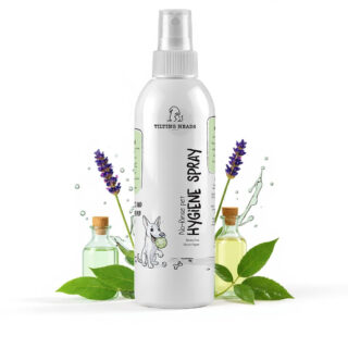 Tilting Heads No-Rinse Pet Hygiene Spray – Alcohol & Vinegar Based, Safe Daily Germ Protection, Lavender & Tea Tree Freshness, 200ml