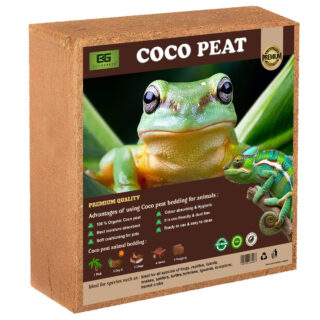 Elamgreen Coco peat for Animal Bedding | Reptiles Small Animals Tortoise Python Frog Snake Chicken Rabbit Birds | pet Products pet Supply Indoor & Outdoor (5kg)