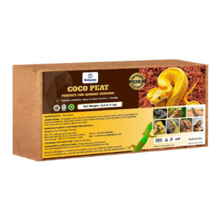 Nelgates Reptile Bedding 1kg Organic Coco peat Block for Snake, Lizards, Ball Python Terrarium, Turtle Tanks, Tortoise Enclosure