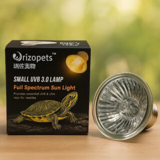rizopets Reptile Heat Bulb, Full Spectrum UVA/UVB E27 Socket Base Basking Bulb for Turtle, Reptiles, Amphibians, Aquarium Tank & Terrarium (75 Watt, Pack of 01)