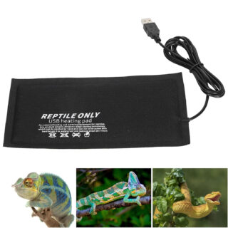 Reptile Heating Pad, Fiber Cloth Tank Warmer Mat with Temperature Controller Pet Heat Mat Brooder Incubator Terrarium Heat Mat for Turtle Snakes Lizard Gecko Spider(S)