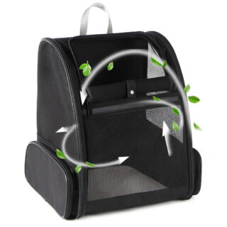 Xigwig Pet Carrier Airline Approved, Pet Carriers for Medium Small Cats and Dogs, Pet Carrier for Cat, Dogs, Puppy Carrier (Black Travel)