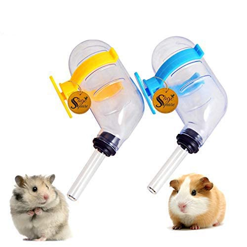 Sage Square Leak Proof Water Bottle for Hamster/Gerbil/Mice/Guinea Pig/Ferret/Rabbit (Random Color) (60 ML)