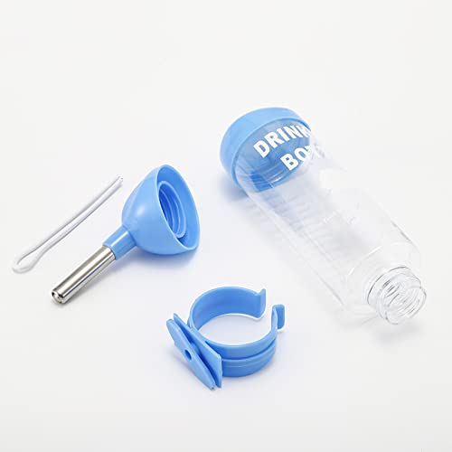 Pets Wizard - Leak Proof Cage Attachment Water Bottle Cum Feeder for Hamster/Guinea Pig/Rabbit/Mice, Multicolour (125 ML) - Image 2