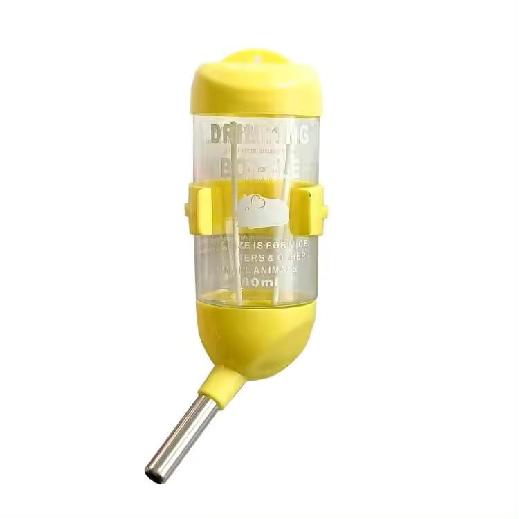 Pets Empire 80ml Hamster Water Bottles,No Grip Hanging Water Dispenser Small Animal Automatic Water Feeder for Hamster,Rabbit, Guinea Pig, Squirrel,Small Animal-1 Piece (Color May Vary) - Image 2
