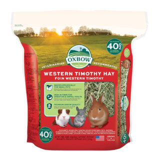 Oxbow Animal Health Western Timothy Hay For Pets, 40-Ounce/1.13 Kg,For Small Pets Like Rabbit, Guinea Pig