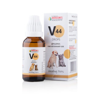 Bakson Veterinary V44 Epilepsy Drops for Pets | Natural Homeopathic Distress Aid | Supports Seizure, Convulsion & Tremor Relief | Gentle Distemper Drops for Dogs | Safe Long-Term Pet Care – 30ML